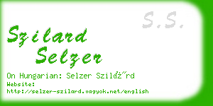 szilard selzer business card